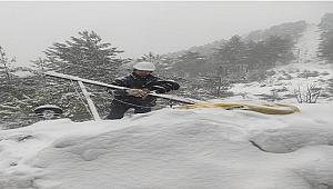 Toroslar EDAŞ kar mesaisine davam ediyor