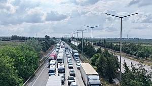 Sanayi trafiğe takılı