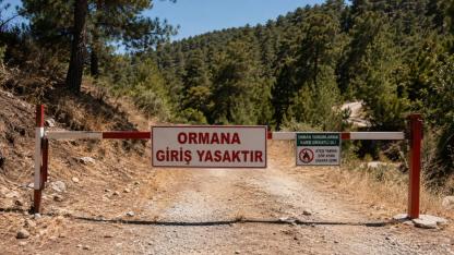 Adana’da ormana giriş yasağı