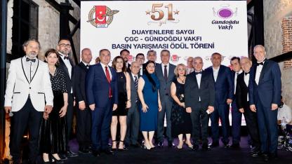 Gazetecilere emek ve başarı ödülü